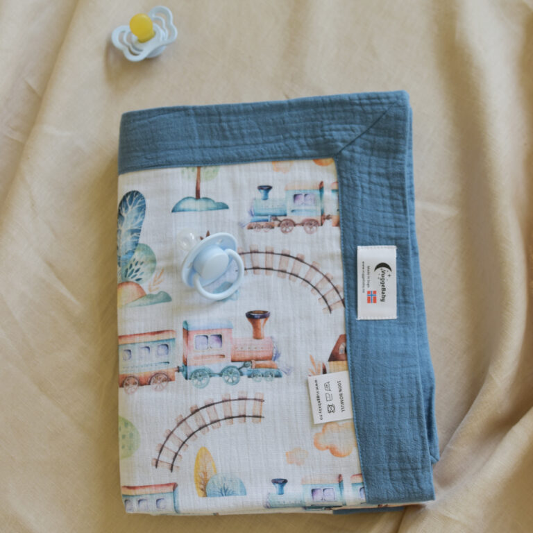 Mykt babyteppe av musselin