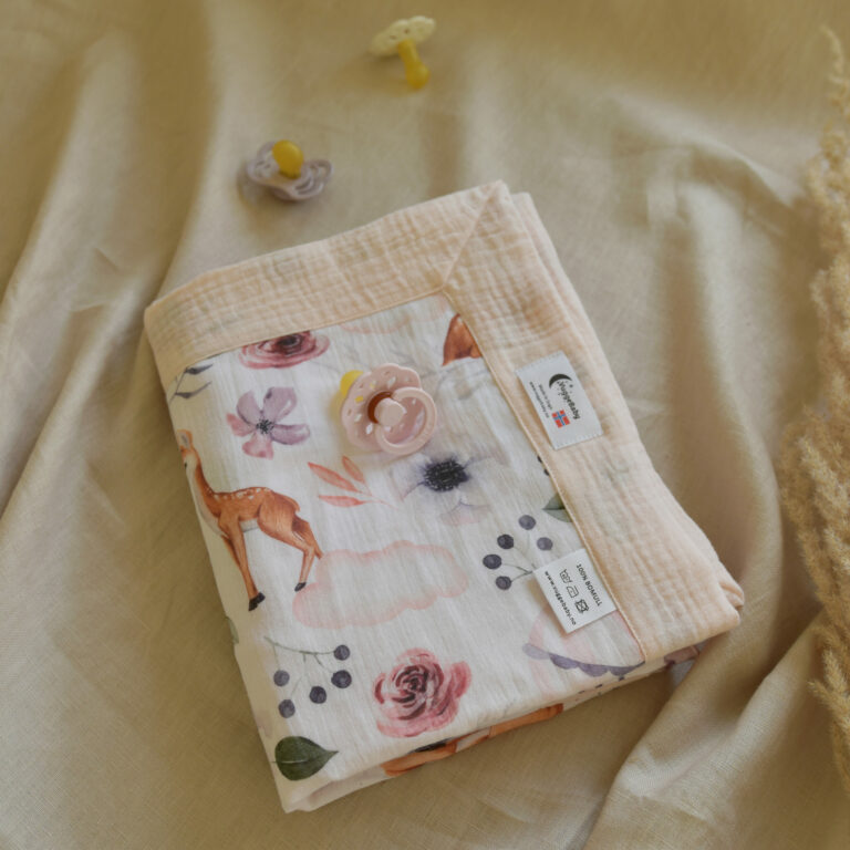 Mykt babyteppe - bambi