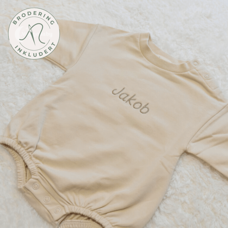 Vuggebaby økologisk Beige genserbody