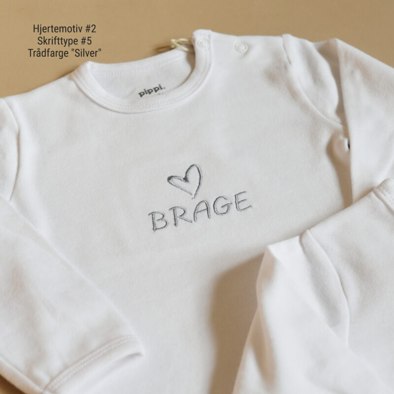 Hvit body med navn | Bomull - Bilde 14