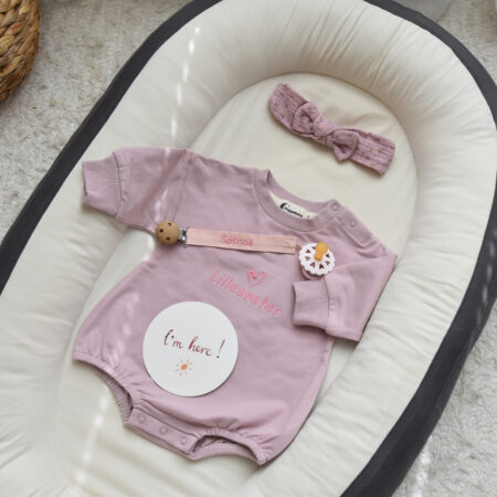 Vuggebaby økologisk Plum genserbody