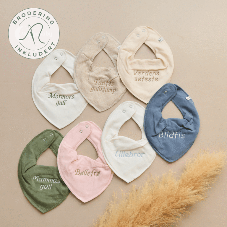 Økologisk smekke med tekst