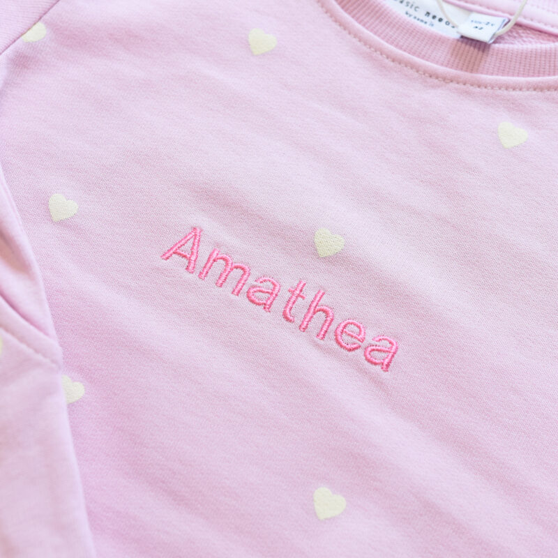 NameIt rosa joggedress med navn - Bilde 6