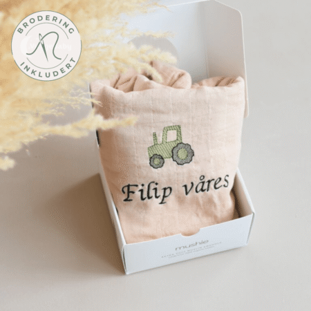Swaddle babyteppe med navn | Mushie