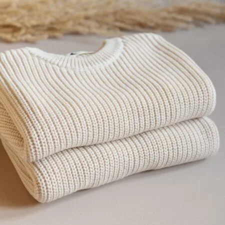 Økologisk strikkegenser for baby og barn | Chunky strikk | Oversize chunky genser barn