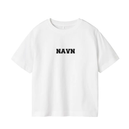 Hvit T-skjorte med navn | Barn | Nameit