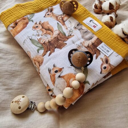 mykt babyteppe skogensdyr