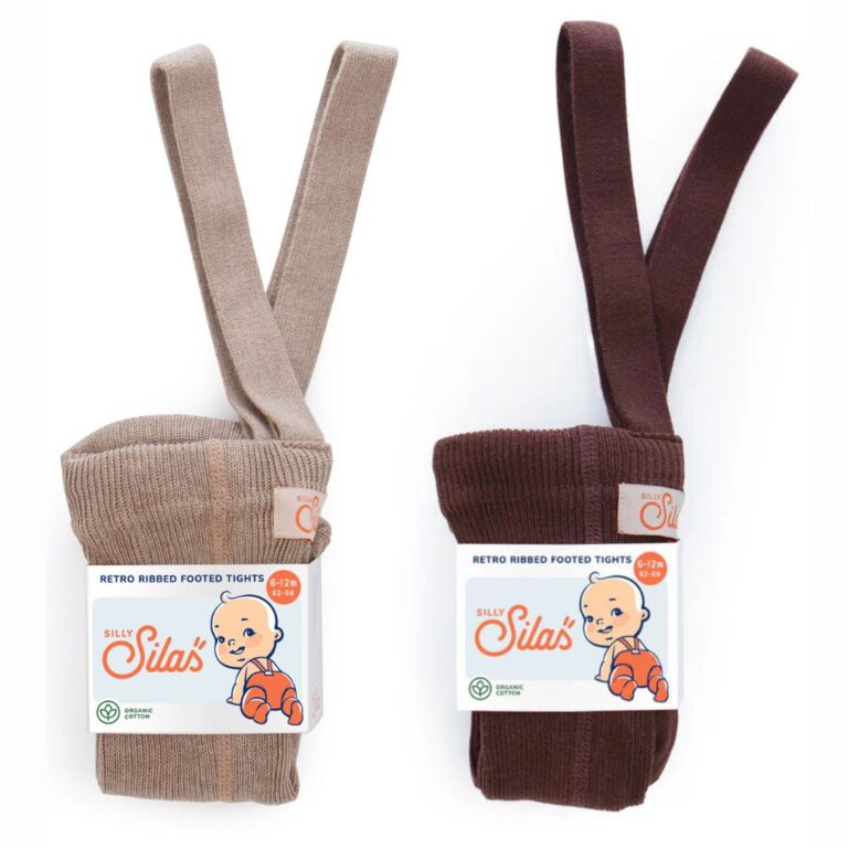 Silly Silas strømpebukser med seler i økologisk bomull