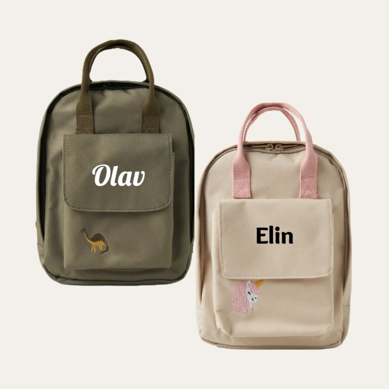 Barnehagesekk med navn