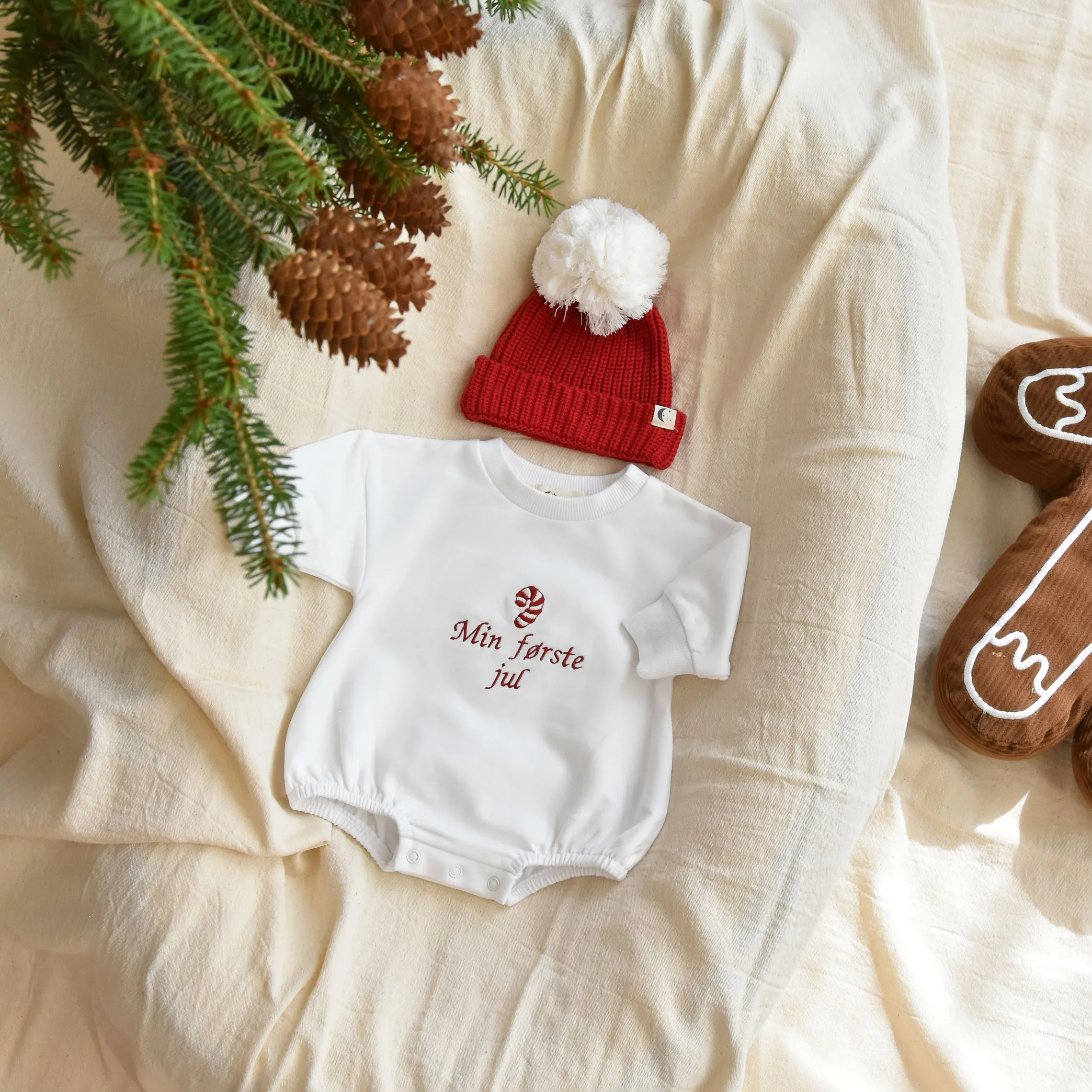 Økologisk julebody | Bomull | Marshmallow - Bilde 7