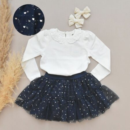 Tyllskjørt med hjerter