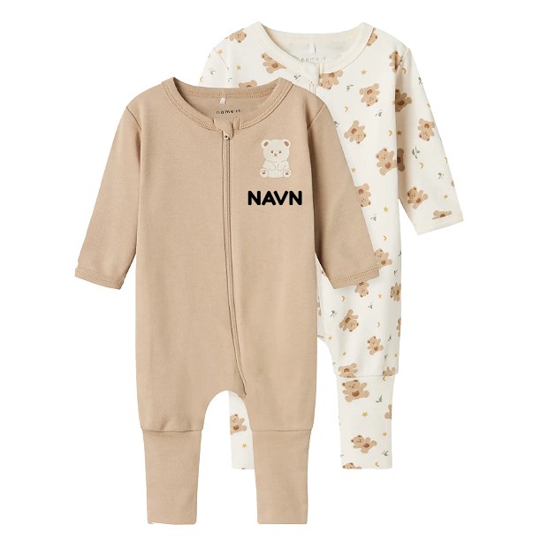 Pyjamas med navn 2pk | Bamse
