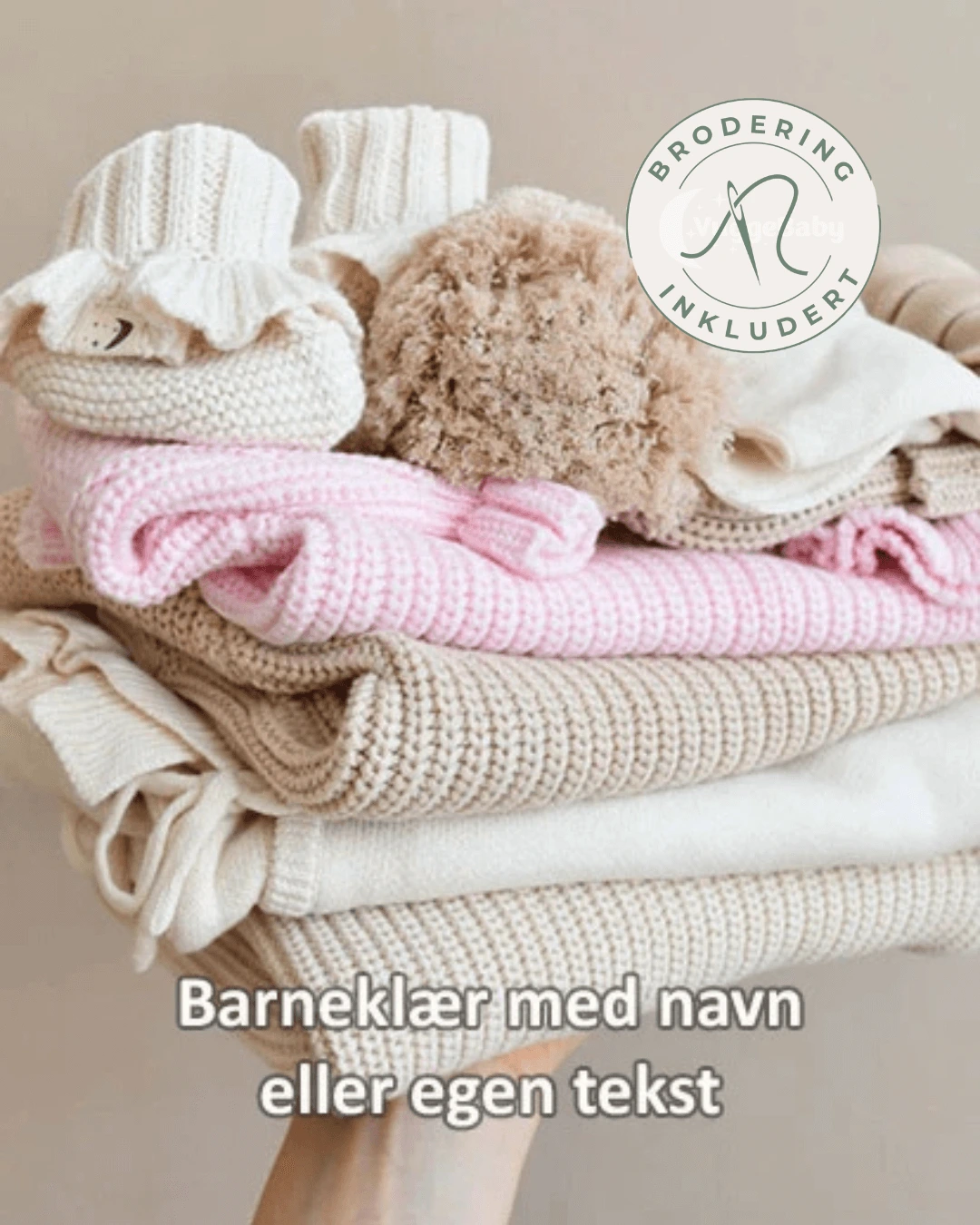 Personlige barneklær med navn | VUGGEBABY AS