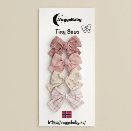 Hårsløyfer 4pk Vintage rose