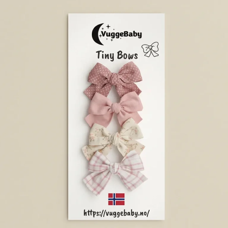 Hårsløyfer 4pk Vintage rose