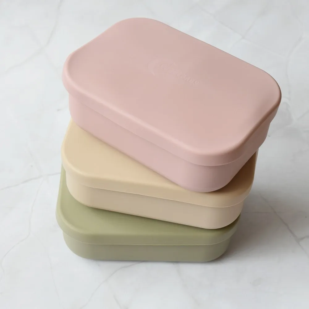 silikon matboks 800ml med 3 inndelinger | Lekkasjefri