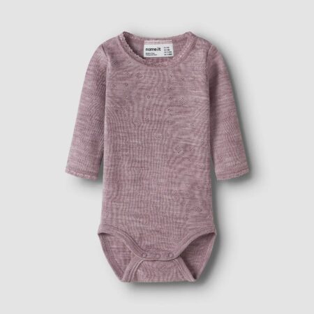 Merino ullbody Toadstool Rose